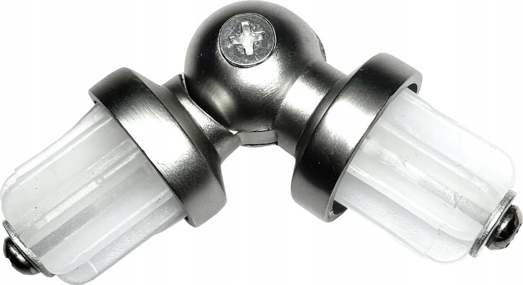 Fém függönykarnis szögcsatlakozó 25mm