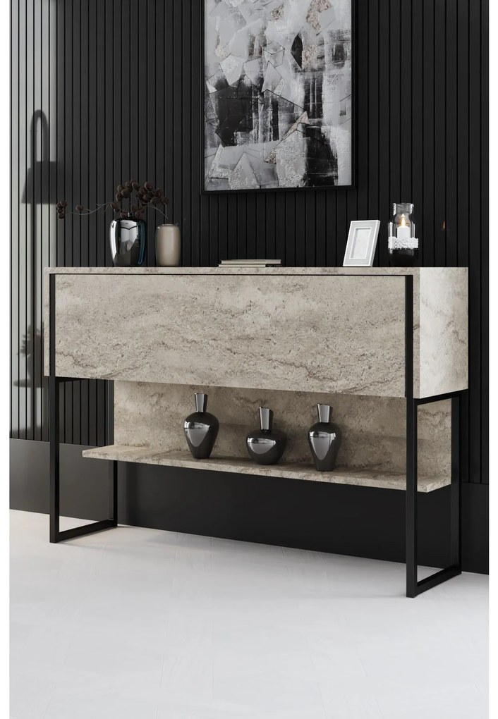 Nappali fal Luna set (travertin + fekete) . 1102331
