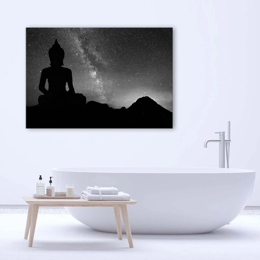 Gario Vászonkép Buddha és csillagos égbolt Méret: 120 x 80 cm
