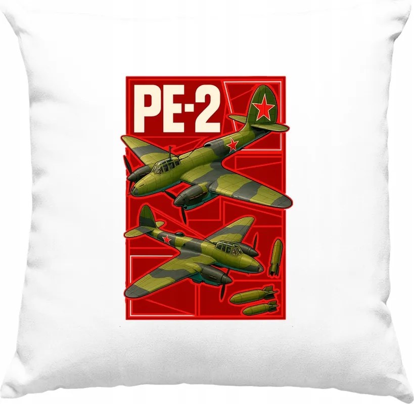 Pe-2 Szovjet bombázó párna, fehér