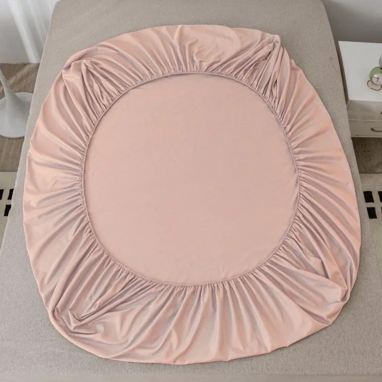 Mikroszálas lepedő MICROVELLE világos rózsaszín 90x200 cm