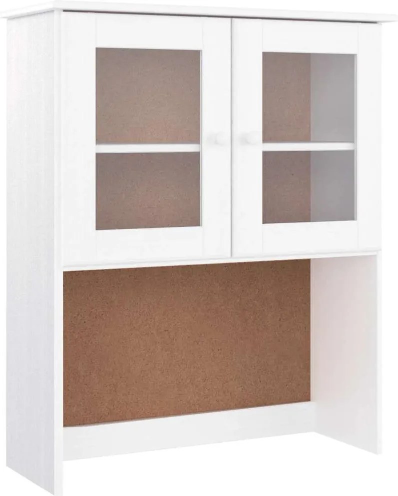 vidaXL ALTA fehér tömör fenyőfa komód felső 77x30x92 cm