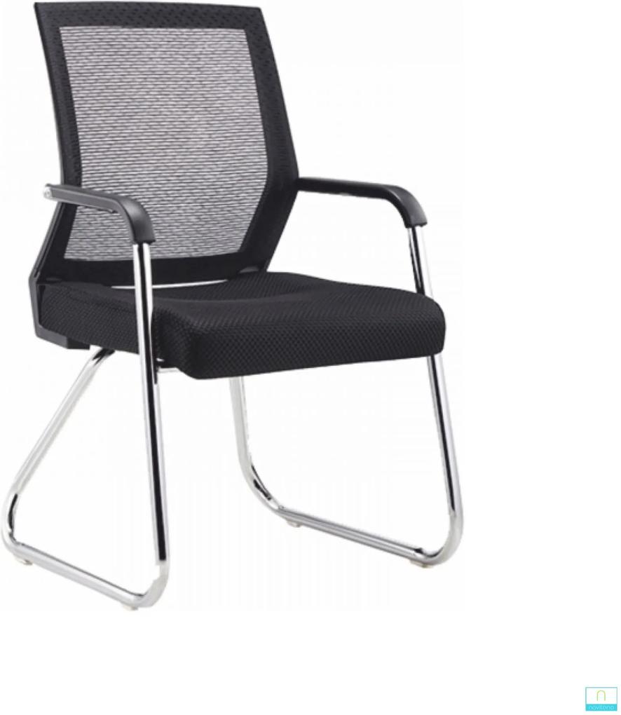 SARIS New modern szék, fekete / króm