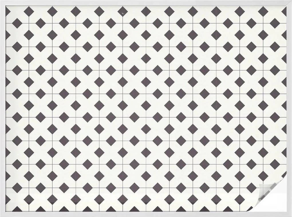 Szélvédőfólia Adatvédelem Ablakra Gyémánt fekete-fehér 200x146 cm