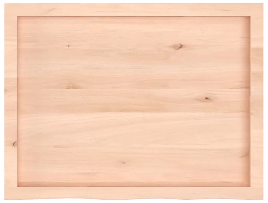 kezeletlen tömör tölgyfa fali polc 80x60x(2-6) cm