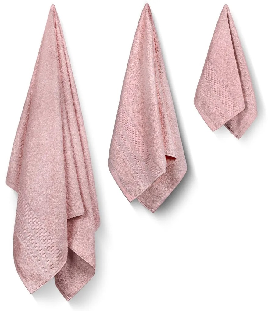 Törölköző Szett (3 db) Piramit - Dusty Rose