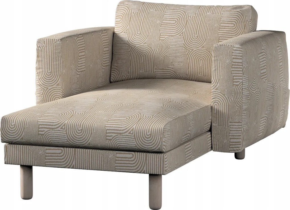 Norsborg sezlonhuzat Ikea karfával, bézs-ecru