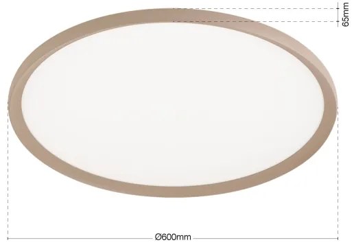 Orion - LED mennyezeti lámpatest KANT LED/50W/230V 2700/3200/4000K átm. 60 cm bézs.