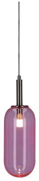 Lila LED függőlámpa üveg búrával ø 13 cm Fiuggi – Candellux Lighting