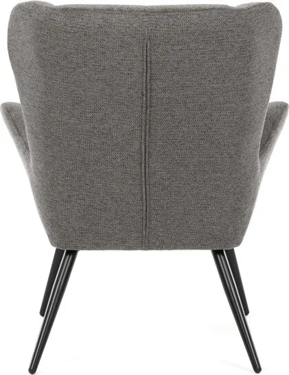 Fotel (füles), szürke, szövet, AK-H9206 GREY2