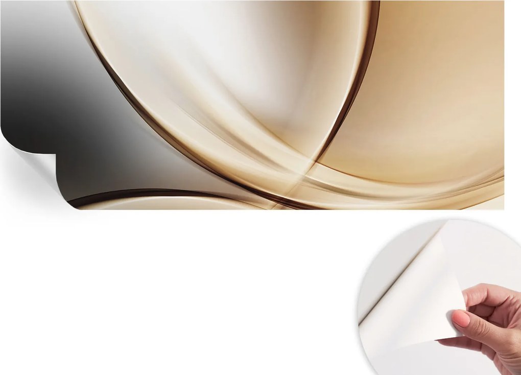 Fotótapéta Fali tapéta Hálószobába és Nappaliba Körvonalas vonalak 250x104 cm