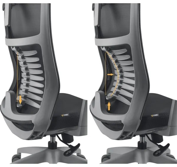 Yenkee - Irodai szék fekete/szürke