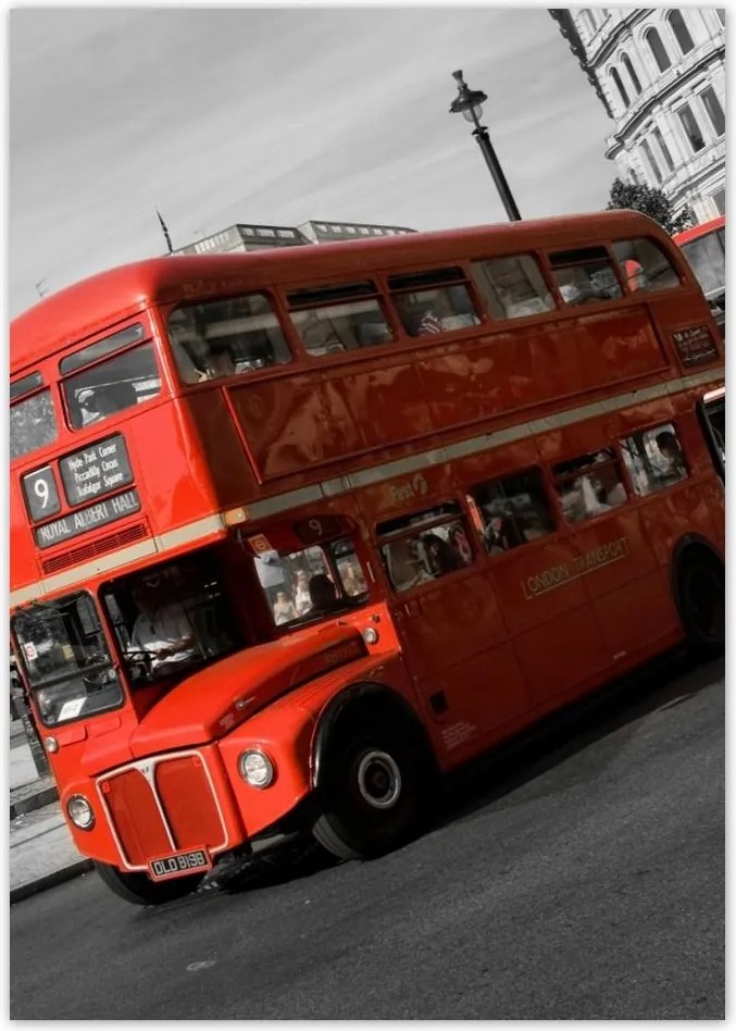 Poszterek A4 Pion Piros busz London