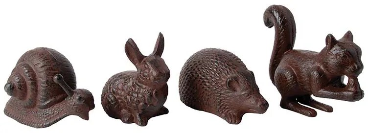 Öntöttvas állatdísz, csiga, nagy