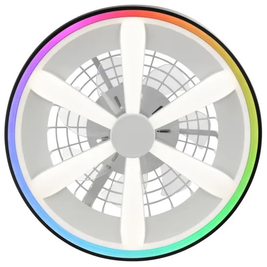 Brilliant - GAIANO LED/48W/230V RGBW mennyezeti ventilátor fekete +DO