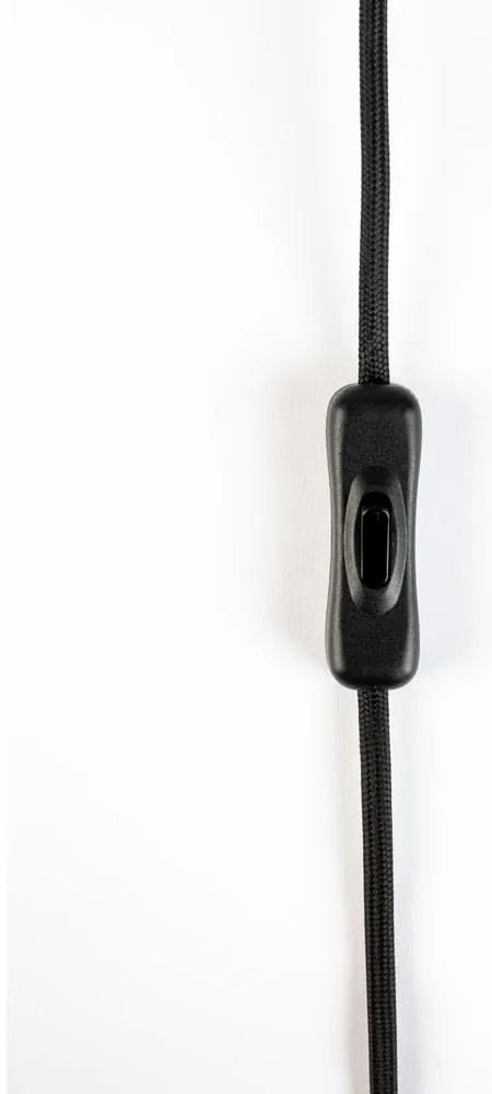 Fekete asztali lámpa fém búrával (magasság 70 cm) Jona – White Label