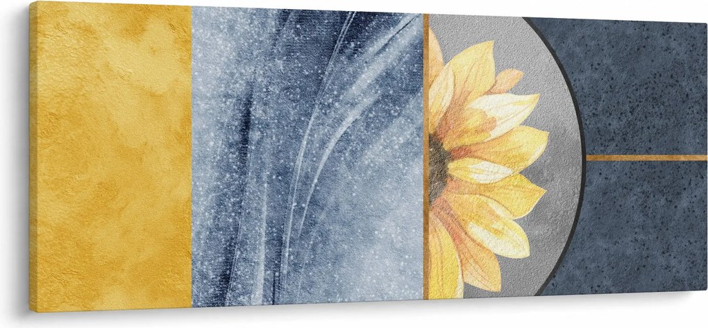 Kép - Formák és a virág (120x50 cm)