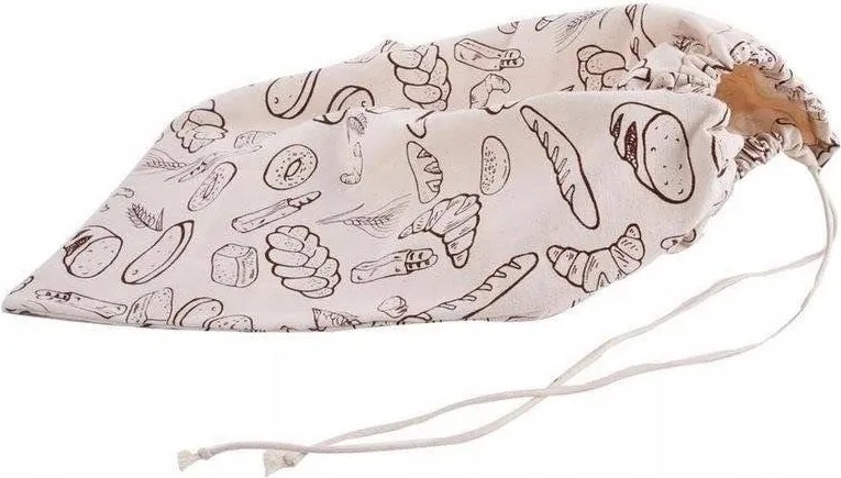 Kenyértartó zsák kenyér tárolására pamut 40x40cm