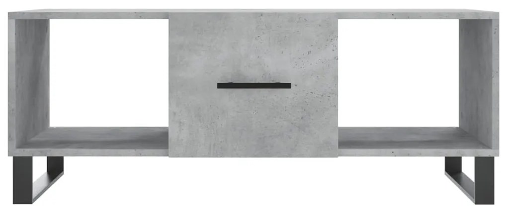 Betonszürke szerelt fa dohányzóasztal 102 x 50 x 40 cm