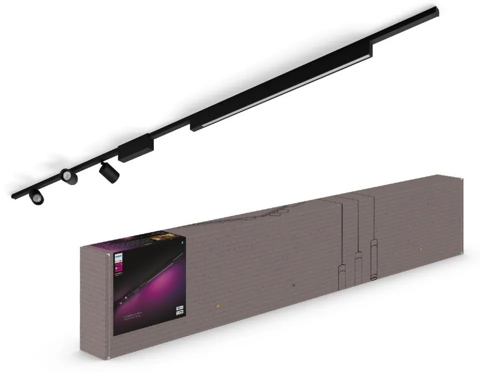 Philips Philips-KÉSZLET 4xLED RGB Dimmelhető lámpa sínrendszerhez Hue LED RGB/44,6W/230V P5199