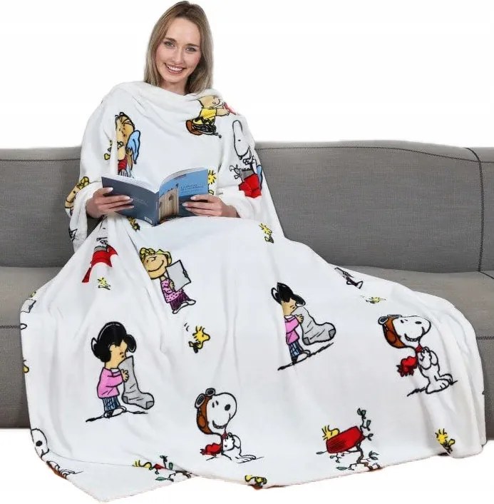 Márkás Prémium Aranyos Meleg Takaró Pléd Pulóver Ujjú Zsebbel Kn