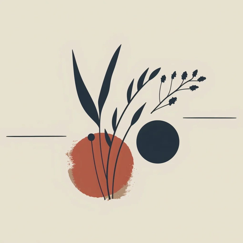 Poszter 80x80cm Botanikus szín