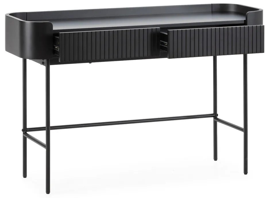 Fekete konzolasztal 40x120 cm Willa – MOME