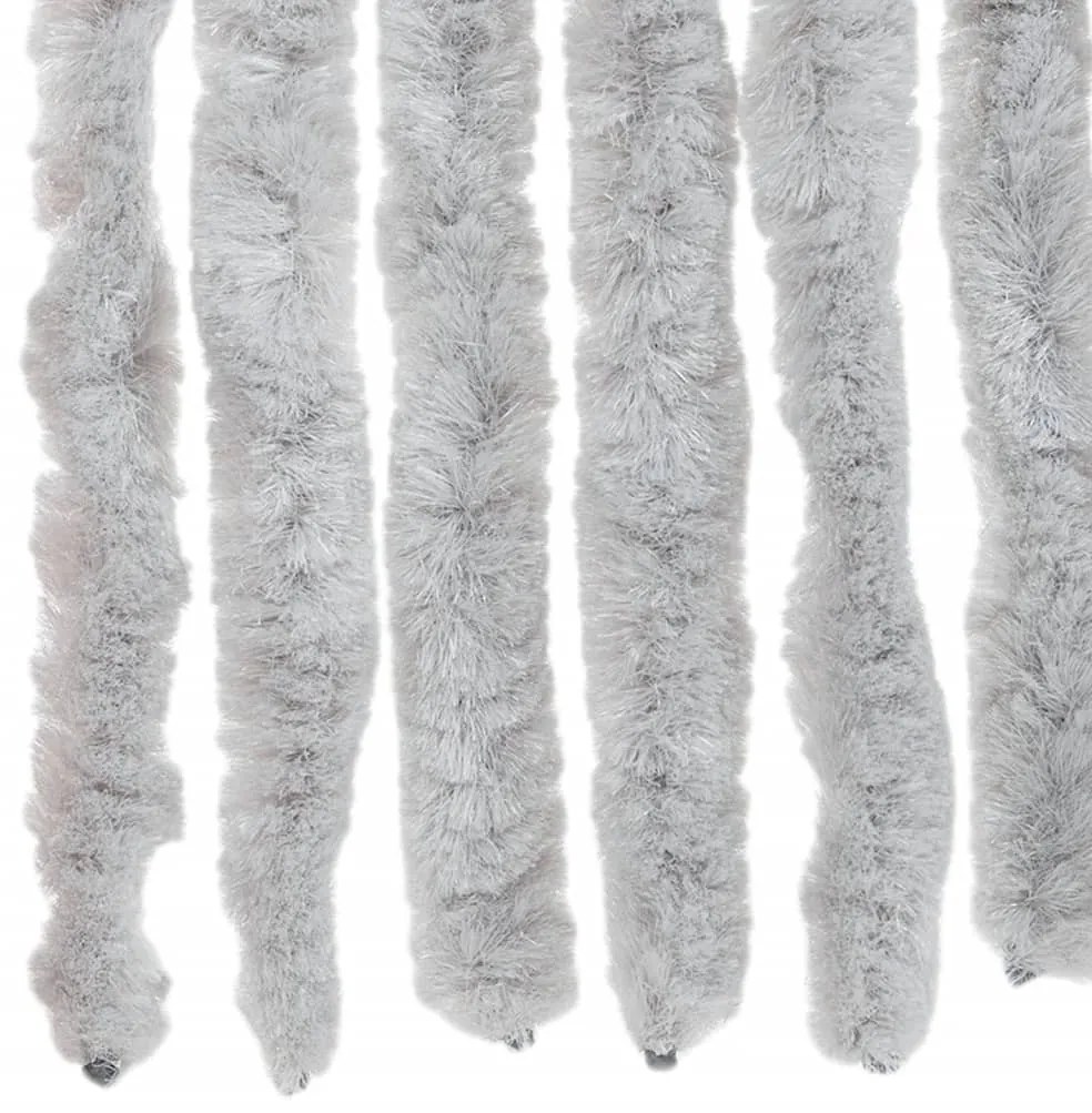 szürke zsenília rovarfüggöny 90x200 cm