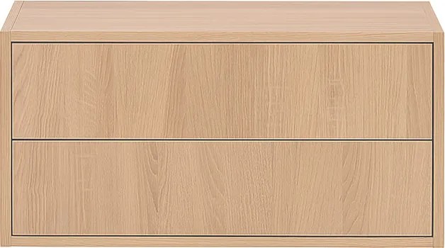 Boxie 2 fiókos fali szekrény 40x80x37 cm sonoma tölgy