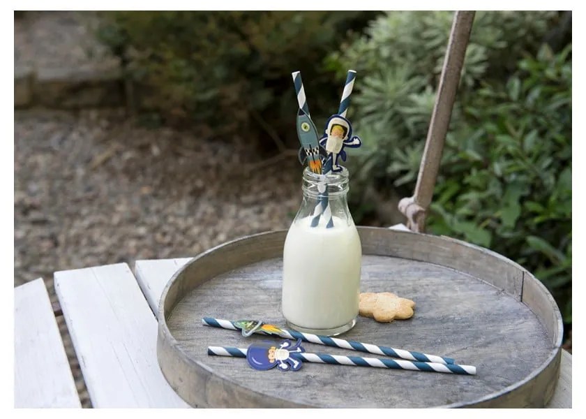 Space Adventures 4 db-os szívószál szett - Rex London