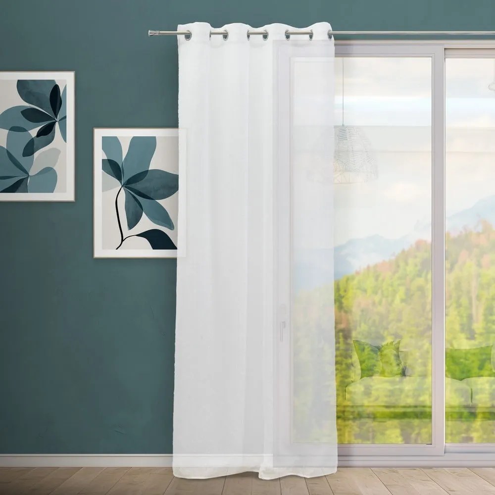 Fehér fényáteresztő függöny 140x260 cm Flat – Casa Selección