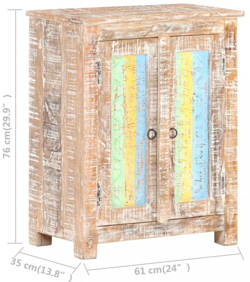 nyers akácfa komód 61 x 35 x 76 cm