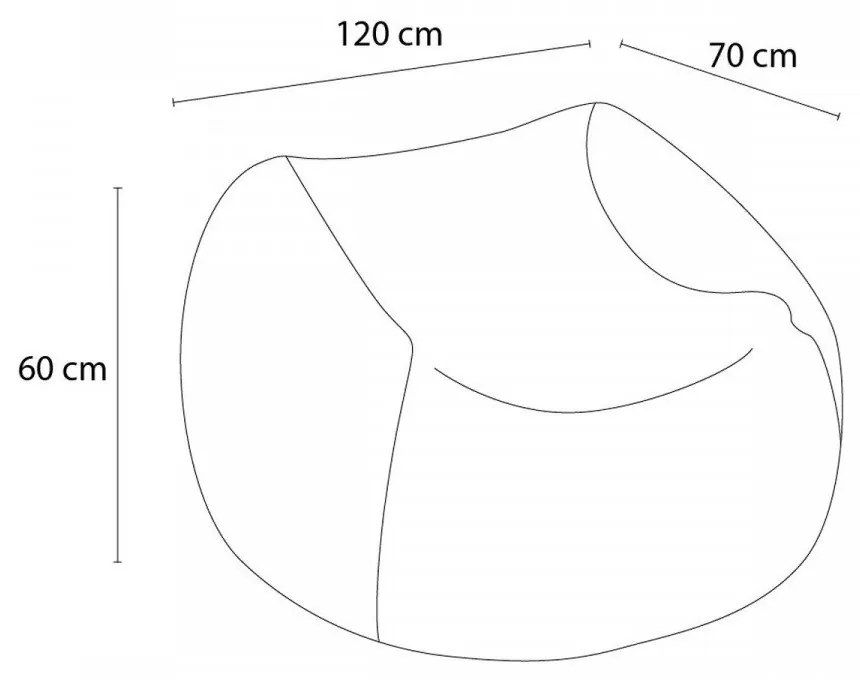 Téglavörös ülőzsák Voltaire – Bobochic Paris
