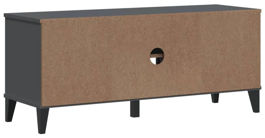 VIKEN antracitszürke szerelt fa cipőtároló pad 106 x 35 x 45 cm