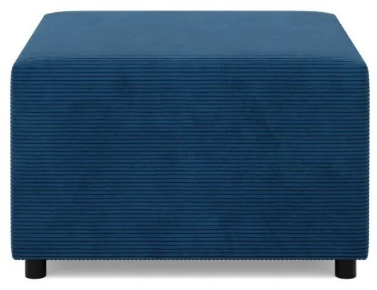 Zeus puff, kordbársony, 70x70, kék