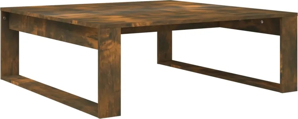 vidaXL füstös tölgy színű szerelt fa dohányzóasztal 100 x 100 x 35 cm