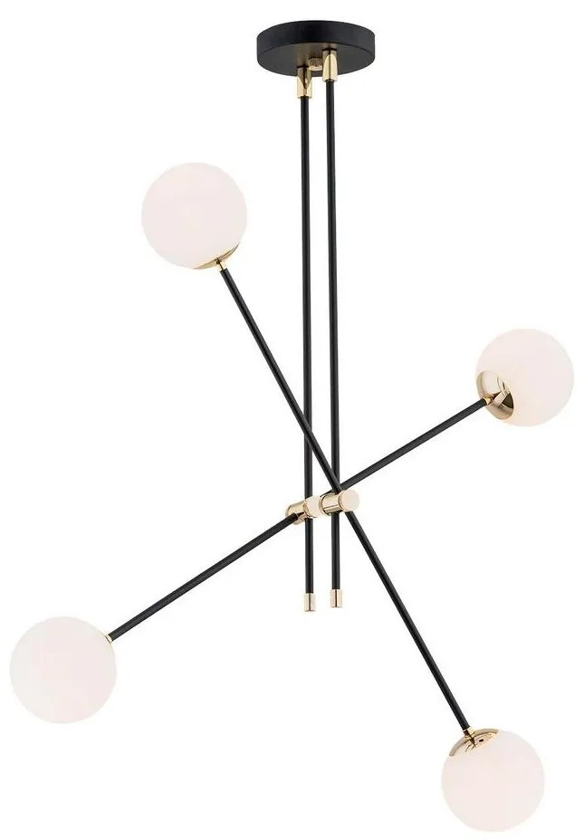 Argon 1696 - Csillár rúdon ABSTRACT 4xE14/7W/230V fekete