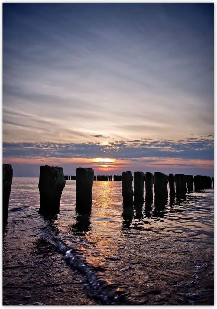 Poszterek 70x100 Hullámtörők a Balti-tengeren