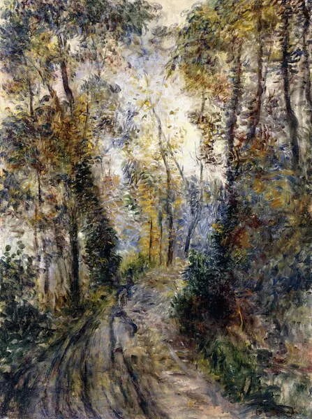 Reprodukció The Forest Path, 1871, Renoir, Pierre Auguste