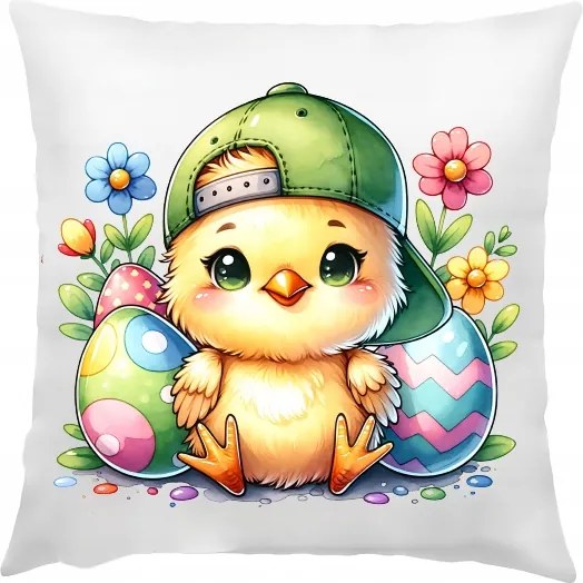 Gyerek Párnahuzat 40x40 cm Húsvéti Dísz Párnahuzat