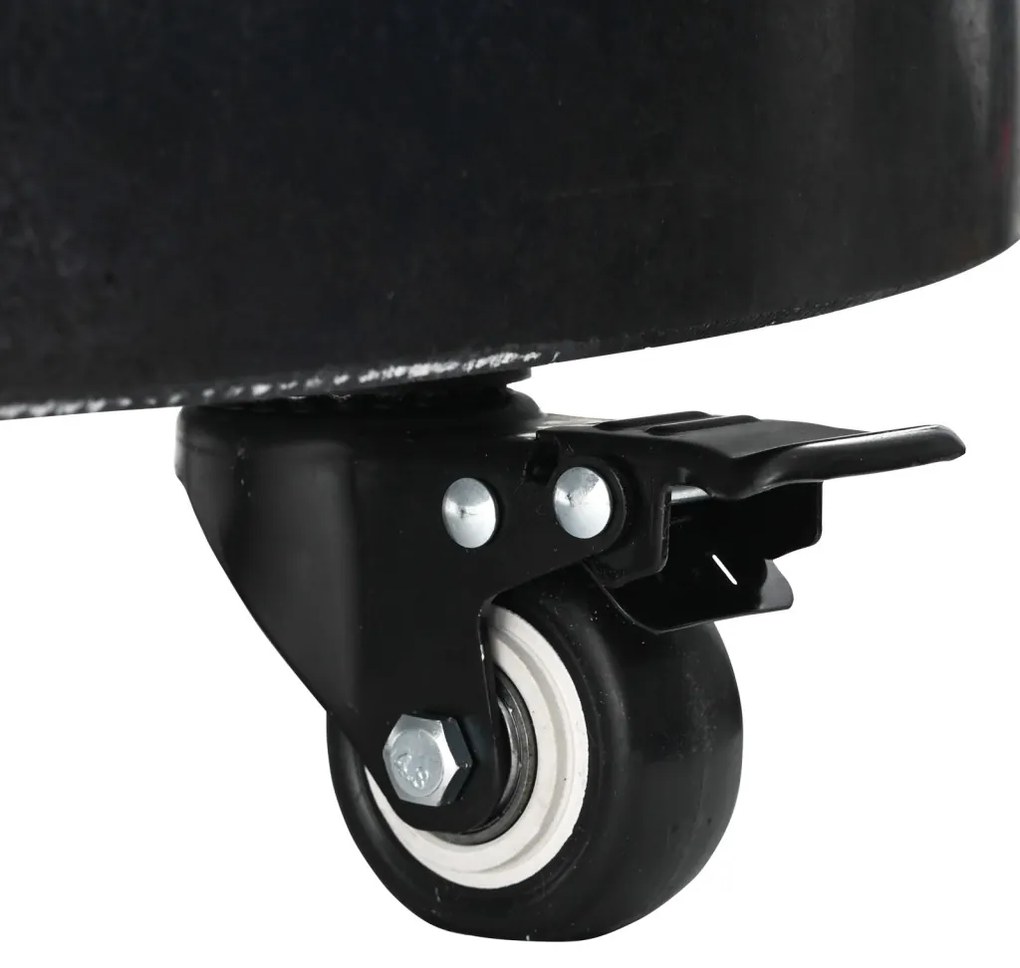 Gurulós napernyő talp Ø38/48mm oszlopokhoz - fekete gránit, 30kg-os kerek