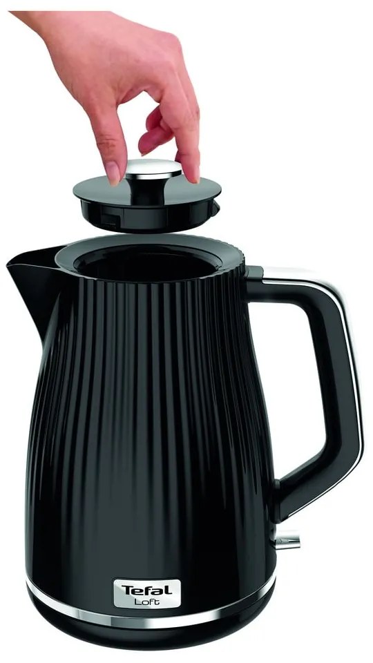 Fekete vízforraló 1,7 l Loft KO250830 – Tefal