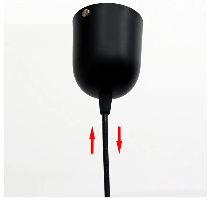 Fekete függőlámpa üveg búrával ø 10 cm Felis – Candellux Lighting