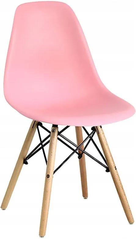 Skandináv stílusú rózsaszín szék CLASSIC
