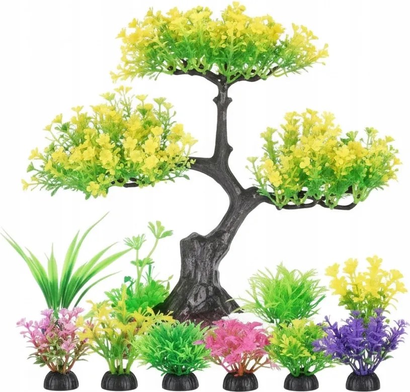 Műnövény szett akváriumhoz Fa akcesoria
