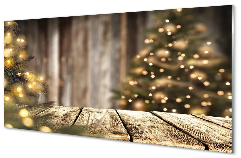 Akrilképek Táblák karácsonyfa fényei 140x70 cm