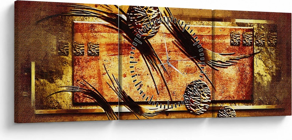 Az absztrakció képe (órával) (90x30 cm)