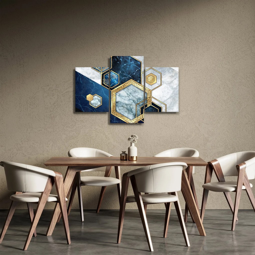 Kép - Márvány hatszögek (90x60 cm)