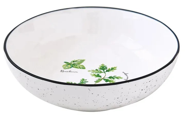 18 részes Porcelán étkészlet fűszernövényes mintával Herbarium