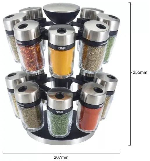 Cole&Mason - MASTER 17 részes forgatható fűszertartó állvány